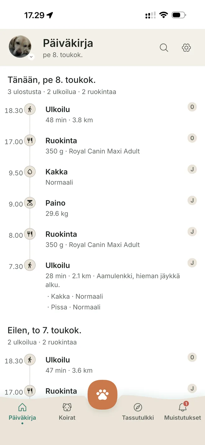 Koko perhe näkee, mitä on jo tehty.