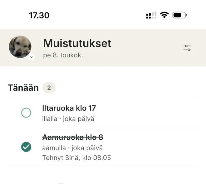 Rutiinit eivät jää arvailun varaan.